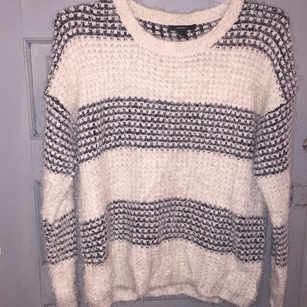 Large fuzzy sweater